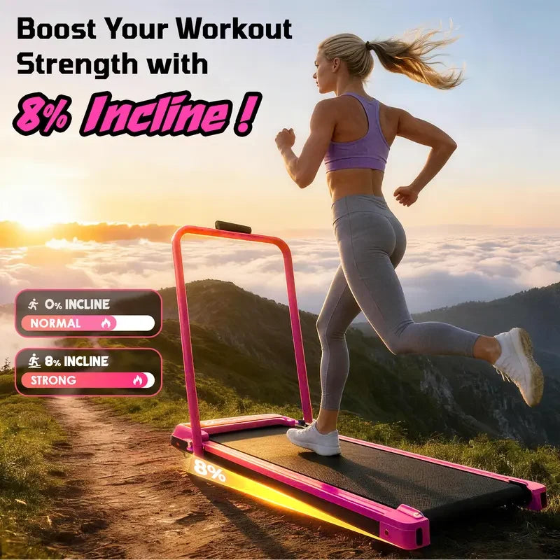 3-in-1 walking pad: working, walking and jogging modes